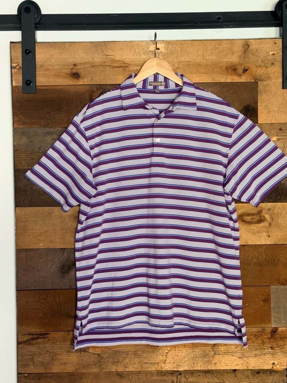 Peter Millar Summer Comfort Men's Striped Golf Polo Large